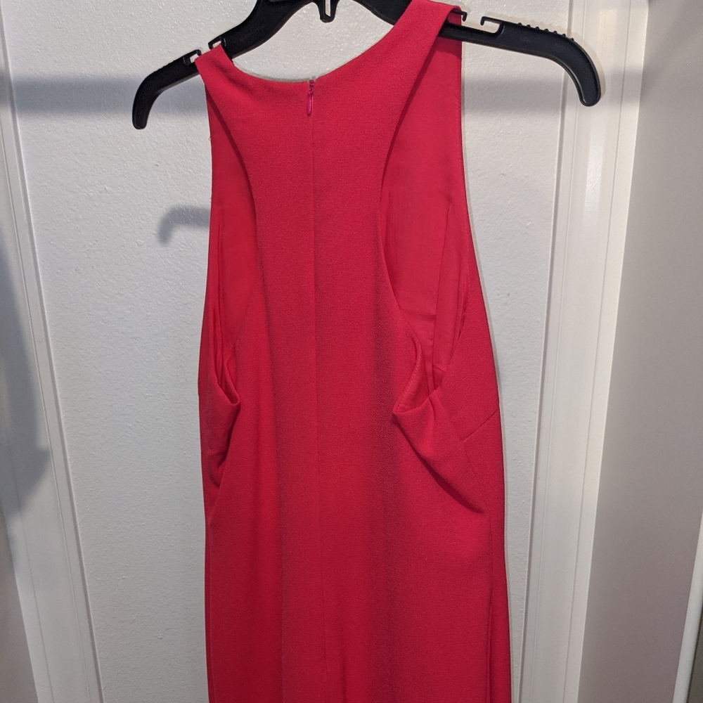 Hot pink raser back dress